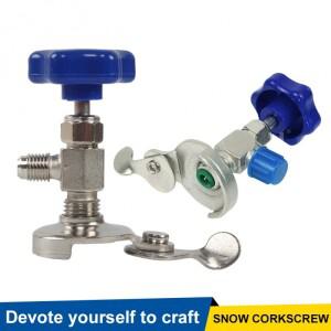 자동차 에어컨 냉매는 탭 ACME AC 밸브 R134A R-134 스레드 냉매 1/2 