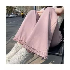 여성용 청반바지 빅사이즈 슬림핏 쿨링 일자 반바지 핫팬츠 루즈핏 얇은 하이웨스트 청바지 여름 CH1