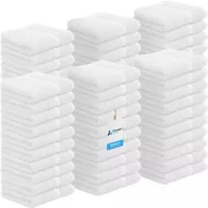 아발론 타월 면세포 ？ (60팩) 크기 12x12 인치 100 링 스펀 면 부드럽고 흡수력이 뛰어난 페이스 체육관