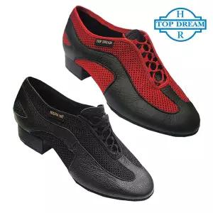 탑드림 남성 모던댄스화 9600 양가죽 에어망사 선수용 경기용 슈즈 라틴 사교 째즈 탱고 살사 왈츠 라인