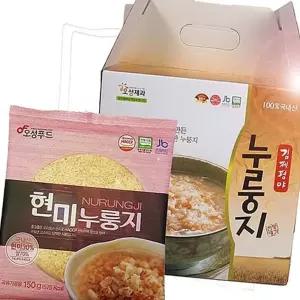 (다올)오성푸드 현미누룽지 150g x 10봉 노인 아침 대용식 쌀밥