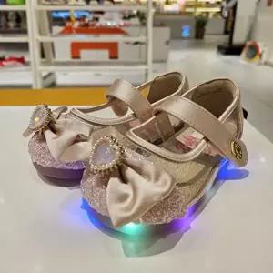 토박스 베이비브레스 (150-190mm) 키즈 크리스탈 더 플랫 LED 구두 신발 BBKCG1TSCF11 BBKCG1TSCF11CPK