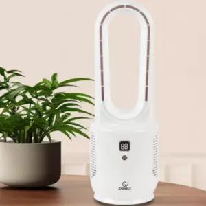 sh) 무선 충전식 저소음 미니 데스크팬 날개없는 선풍기