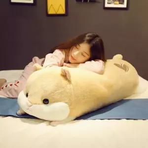 햄스터 봉제 인형 인형쿠션 대형 롱쿠션 베개