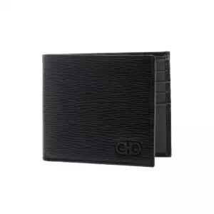 [라벨루쏘] [페라가모] SS26 남성 간치니 반지갑 66 A063 NERO DARK RAIN 0733308