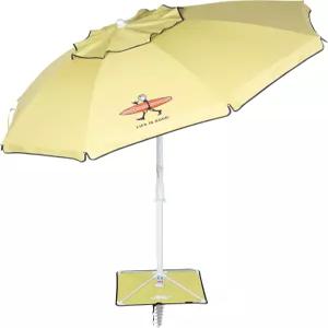 라이프 이즈 굿 6.5피트 야외 비치 우산 앵커엑스 헤비 듀티 고풍속 모래 앵커 및 휴대용 가방 포함