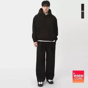 남여공용 오버핏 기모 코듀로이 후드 트레이닝 세트 SHDN004