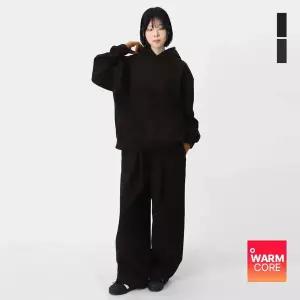 남여공용 스 셋업 오버핏 기모 코듀로이 후드 트레이닝 세트 SHDN004