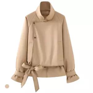 KARRA (77까지)절개하이드트렌치자켓+벨트SET_A6S0183