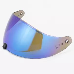 R420 방수 자외선 차단 긁힘 방지 마모 실드 범용 페이스 액세서리용 교체 헬멧 바이저(오로라 블루)