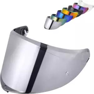 K6/K6용 MXJ 기어 K6 헬멧 바이저 페이스 실드 액세서리 교체(크롬 실버)