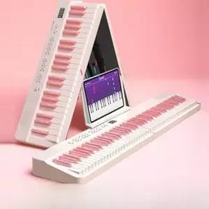 휴대용 전자피아노 충전식 피아노 건반 키보드 건반악기 롤 폴딩 연습용 입문용 초보자 연습