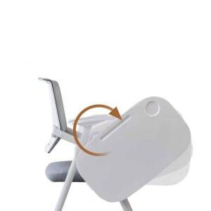 학원 책걸상 일체형 접이식 간이 1인용 자습실 회의식 대형 대학교 학원 폴딩