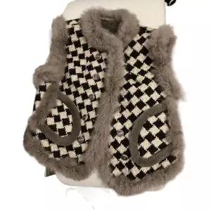 민소매 부드러운 털 여성 아우터 자켓 따듯한 겨울 조끼 실내