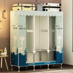 키스티원 조립식이불장 옷장 중고장농 행거옷장 행잉-플라밍고 A 108 싱글