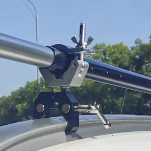 어닝바 소형 슬라이딩 오토캠핑 2개 조절식 타프바 크로스바 루프랙 차량용