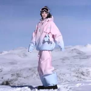 스키복세트 여성보드복세트 방수 방풍 여자보드복 야외 상하의