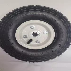 300파운드 10인치. 화이트 허브 마차 핸드 트럭 및 야드 트레일러 정원 쇼핑 올터레인 스레드가 있는 공압