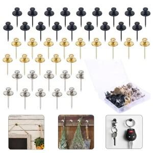 10피스 cHangers 손톱 엄지 못 미니 소형 소형 머리 걸이푸시 핀 홈 오피스  장식 장식 벽 후크