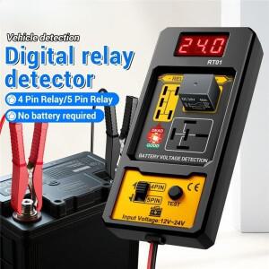 11-25V 릴레이 감지기 RT01 디지털 범용 4/5핀 자동차 배터리 차량 디스플레이 전압 테스터