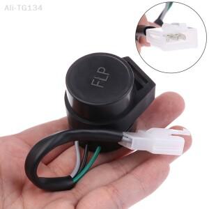 1개 GY6 50-250cc 바이크 오토바이 스쿠터 모페드 ATV 3핀 원형 방향 지시등 플래셔 릴레이 깜빡이