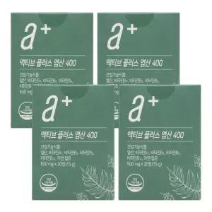 뉴트리모어 활성엽산 액티브 플러스 엽산 400 30정 4개