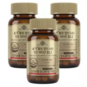 솔가 활성 엽산 680 위드 비타민B12 60정 3개