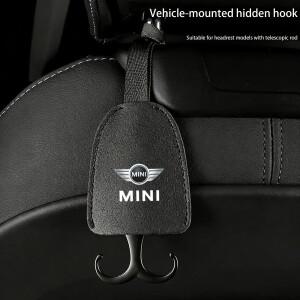 미니 소형 쿠퍼호환 컨트리맨 클럽맨 JCW R56 R55 F55 R50 R53 F54 R60 F56용 자동차 헤드레스트 훅 차량