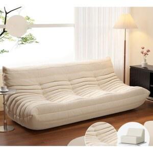 토고 소파 3인용 인테리어 빈티지 편안한쇼파 좌식 검정색 애벌레 174CM 3인용