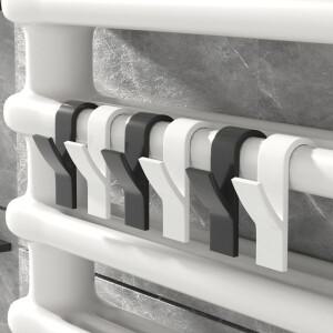 4/6피스 욕실 옷걸이 클립 온수 수건 라디에이터 레일 후크 홀더 다기능 건조 랙 옷 보관