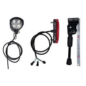 OBARTOR X1 프론트 라이트 리어 킥 스탠드 48V 스쿠터 예비 부품 지원 턴 시그널 브레이크 헤드