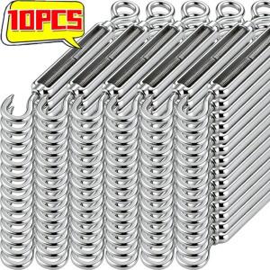 10/1개 스테인리스 스틸 훅 앤 아이 텐셔너 OC 타입 턴버클 리깅 링 가든 조절 가능 와이어 로프