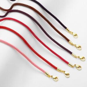 OCESRIO 목걸이 제작을 위한 멀티컬러 구리 코드 로프 체인 DIY 황동 금도금 공예 보석 도매 nkep95