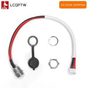 배터리 충전 포트 3 핀/프롱 4 와이어 전원 케이블 호버 보드 밸런싱 스쿠터 스위치 연결 부품