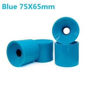 4개 75mm 82A 저소음 진동 방지 로드 타이어 스케이트보드 휠 플랫 플레이트 싱글 더블 로커 내구성 PU