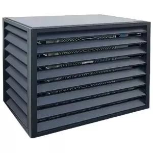 철제실외기커버 바람막이 회색 뚜껑 옥상 에어컨 가리개 보호 햇빛가리개 야외 차양막