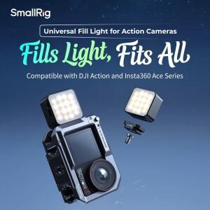 스몰리그 미니 소형 마그네틱 LED 필 라이트 (DJI호환 오즈모 액션 카메라용) 500mAh 3가지 색온도 설정 2