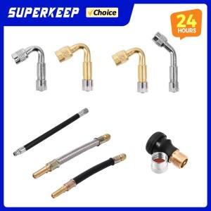 밸브 어댑터 공기 펌프 샤오미호환 M365 PRO 1S 전기 스쿠터 45 용 확장 노즐 호스 액세서리 ° /90 /135