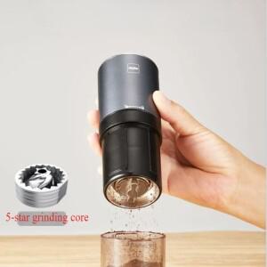 전기 커피 그라인더  업그레이드 미니 소형 휴대용 콩 USB 충전 스테인레스 스틸 에스프레소 스파이스 밀