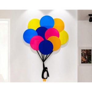 풍선 릴 벽스티커 벽꾸미기 멀티컬러 인테리어 아이방 대형
