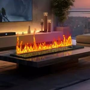 수증기 벽난로 화염 효과 3D LED 실내 불꽃 거실 UV 700MM 무드등