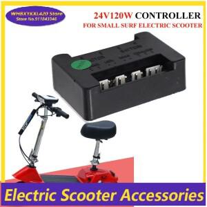 전기 스쿠터 컨트롤러 DC 24V 120W 브러시 전동 충전 케이블 및 LED/스위치 케이블이있는 전자 부품