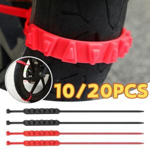 10/20PCS 겨울 스노우 타이어 체인 비상 타이어 휠 케이블 스노우 체인 도구 오토바이 자전거 용 미끄럼 방