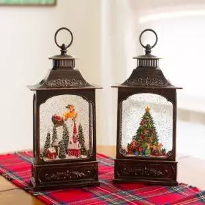 긴직사각 워터볼 오르골 눈사람워터볼 거실장식소품 실내장식소품