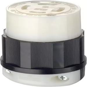 레비톤 30암페어 250볼트 3상 NEMA L15-30R 3P 4W 잠금 커넥터 산업용 등급 접지 2723 흑백