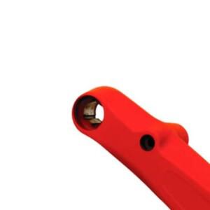 1x 전동 스쿠터 액세서리 쿠키린 G2 프로 전면 좌측 스윙암 알루미늄 합금 레드 10인치 254mm 타이어용 30x