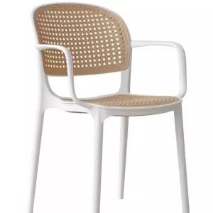 라탄 의자 정원 테라스 팔걸이 식당용 카페