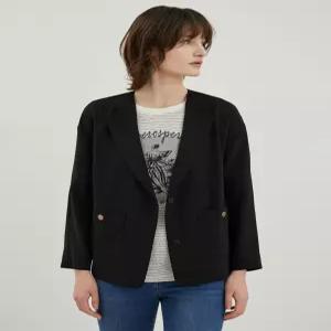 [올리비아로렌]라운드 드롭 숄더 자켓____VOCFU4M4241