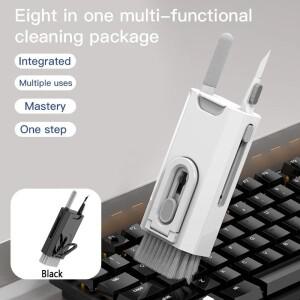 8in 1 클리닝 키트 키보드 클리너 에어팟 카메라 휴대폰 핸드폰 청소 도구 키캡 풀러 세트 스크린 브러시