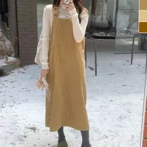데일리 코듀로이 멜빵원피스 골덴 여자원피스 1P 패션 데이트룩 멜빵